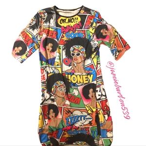 EUC Queen Pop Art dress